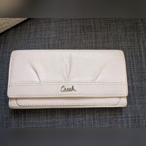 Coach Blush SoHo Pleated Leather Wallet